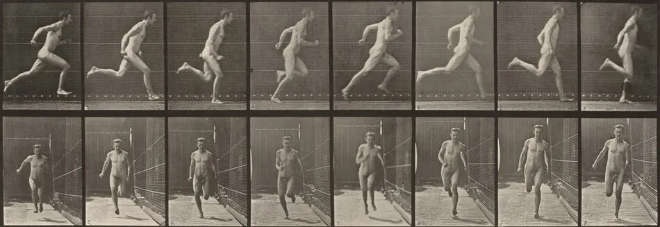 Plate Number 67. Running by Eadweard Muybridge