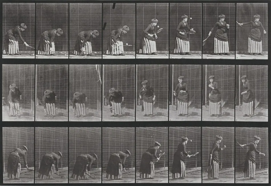 Plate Number 295. Lawn tennis by Eadweard Muybridge