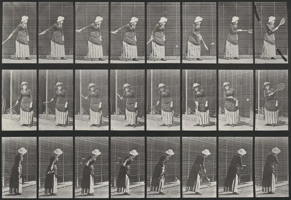 Plate Number 297. Lawn tennis by Eadweard Muybridge