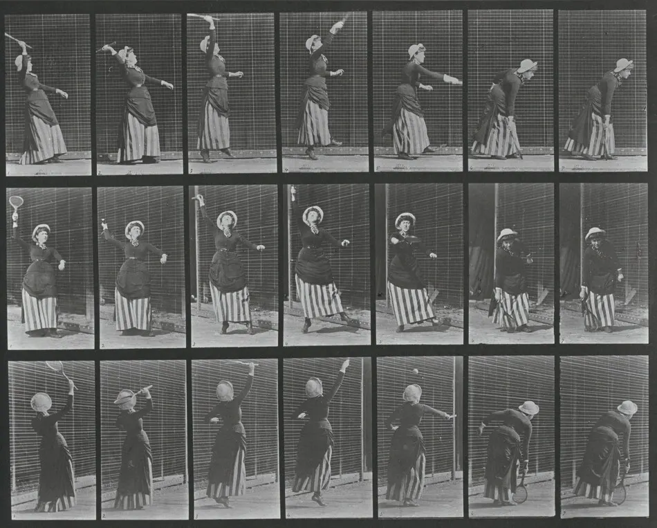 Plate Number 298. Lawn tennis by Eadweard Muybridge