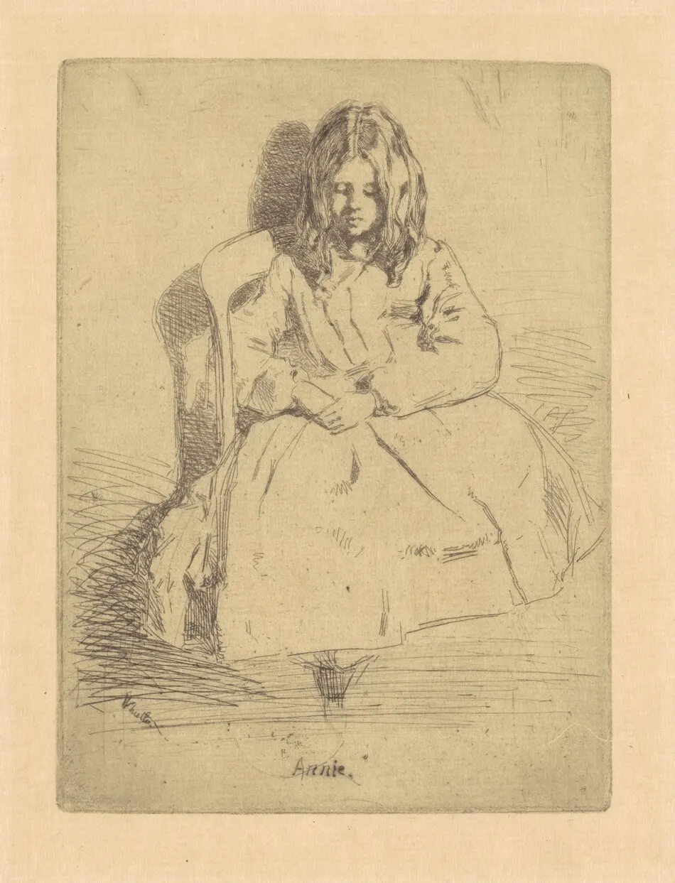 Annie, Seated by James McNeill Whistler