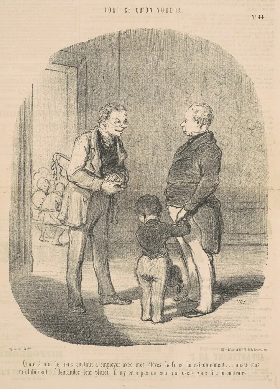 Quant a moi je tiens a employer ... la force du raisonnement by Honoré Daumier