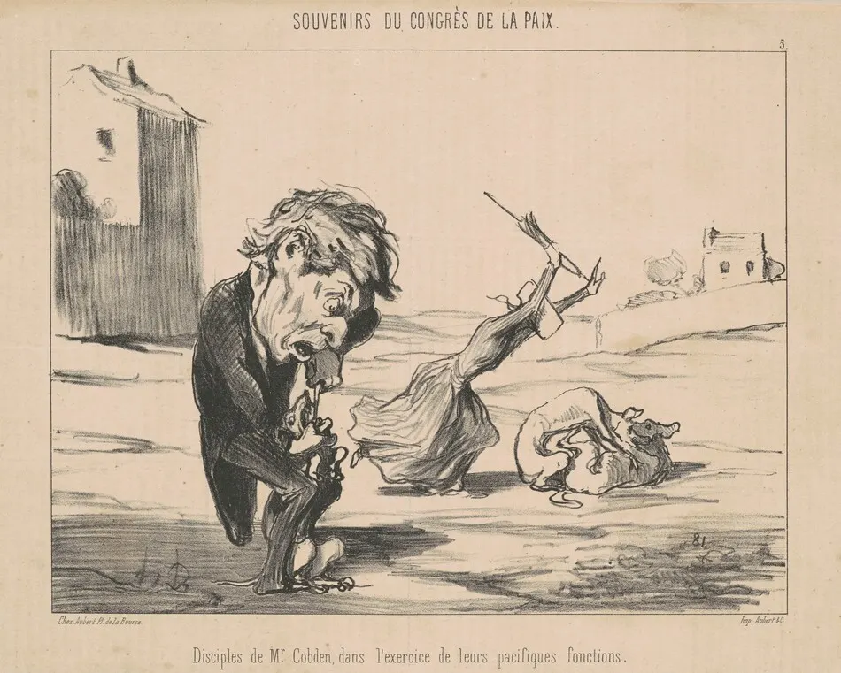 Disciples de M. Cobden by Honoré Daumier