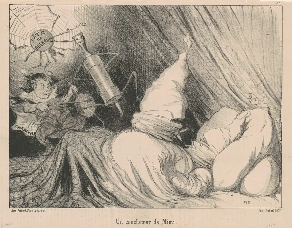 Un cauchemar de Mimi by Daumier, Honoré