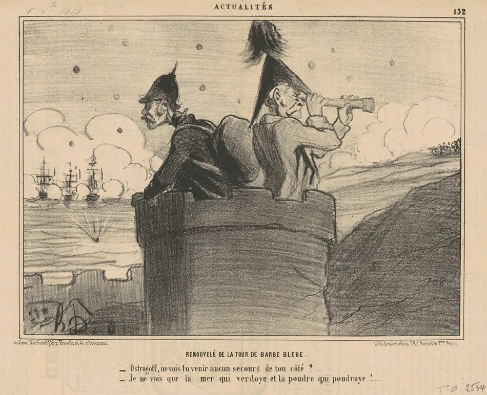 Renouvelé de la tour barbe bleue by Daumier, Honoré
