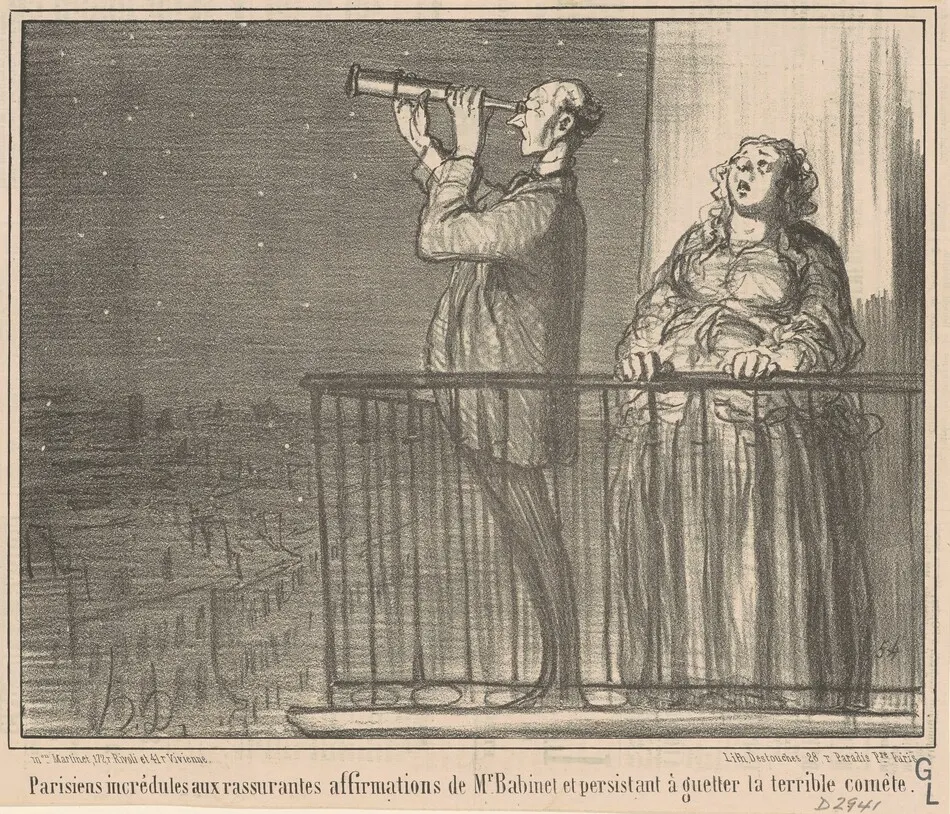 Parisiens incrédules ... by Honoré Daumier