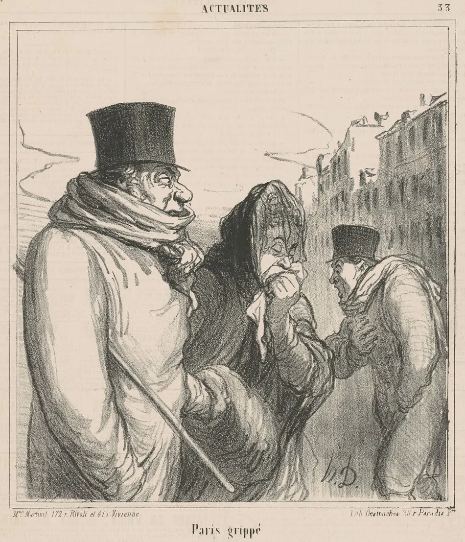 Paris grippé by Honoré Daumier