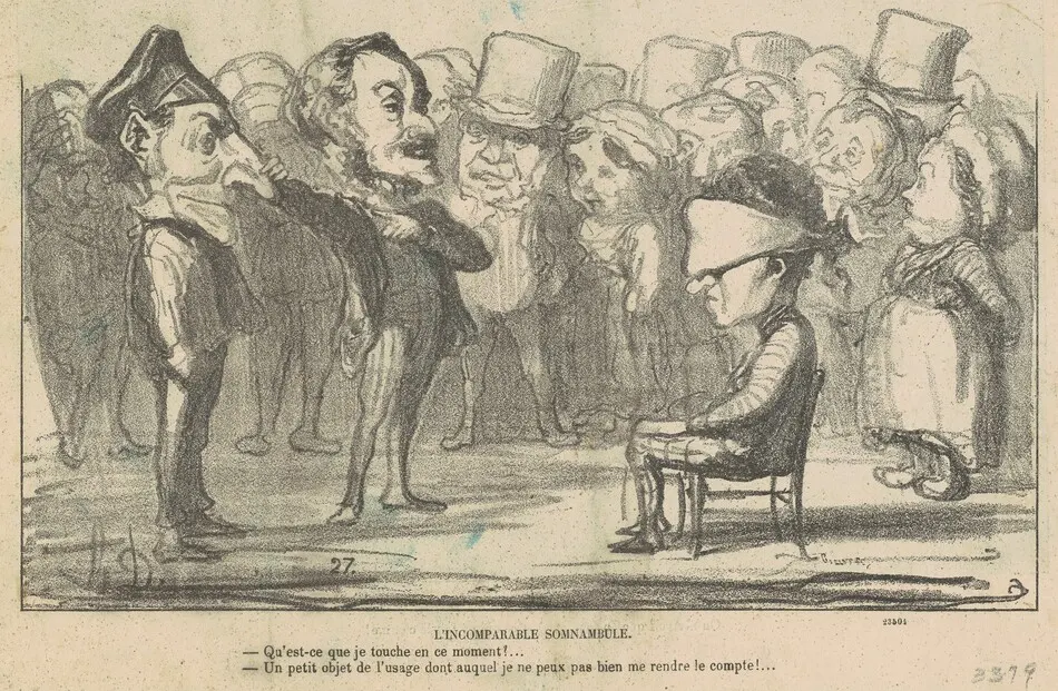 L'incomparable somnabule by Honoré Daumier