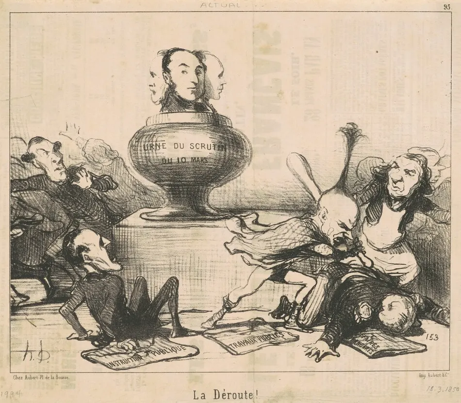 La dêroute! by Honoré Daumier