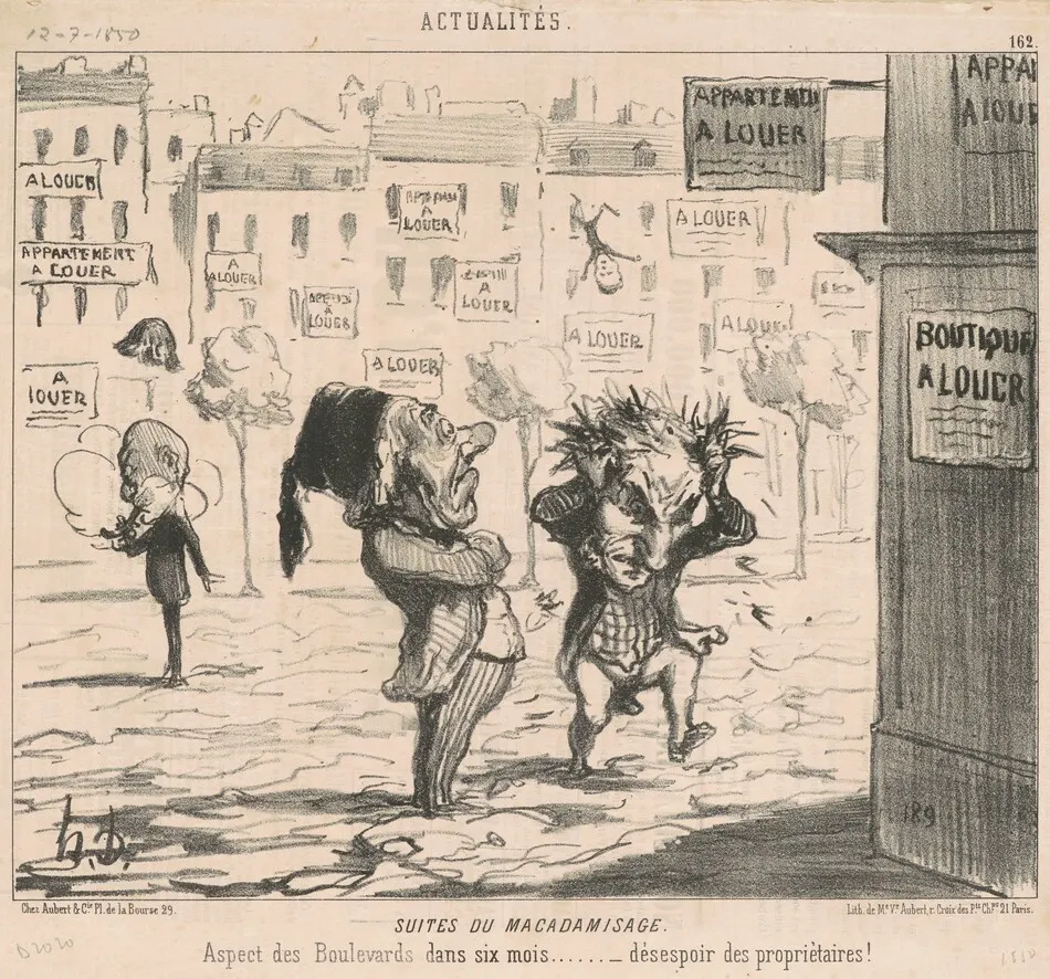 Suites du macadamisage by Daumier, Honoré