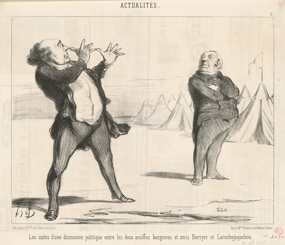 Les suites d'une discussion politique ... by Honoré Daumier