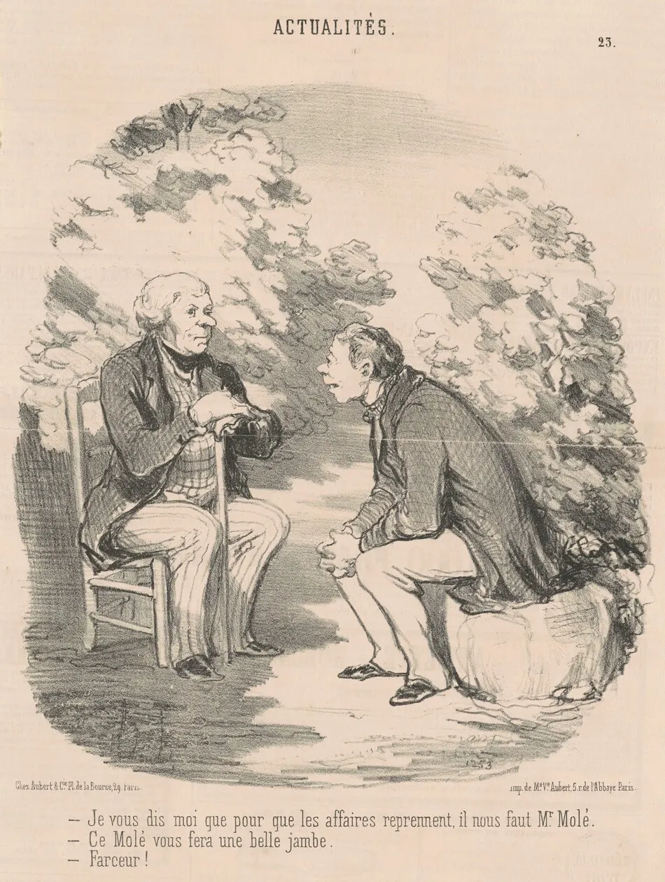 Je vous dis que ... il nous faut M. Molé ... by Honoré Daumier