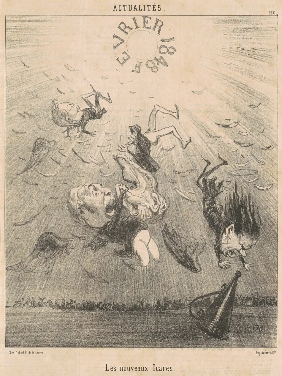 Les nouveaux Icares by Honoré Daumier
