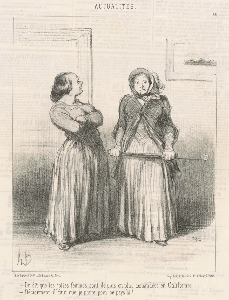 On dit que les jolies femmes sont ... by Honoré Daumier