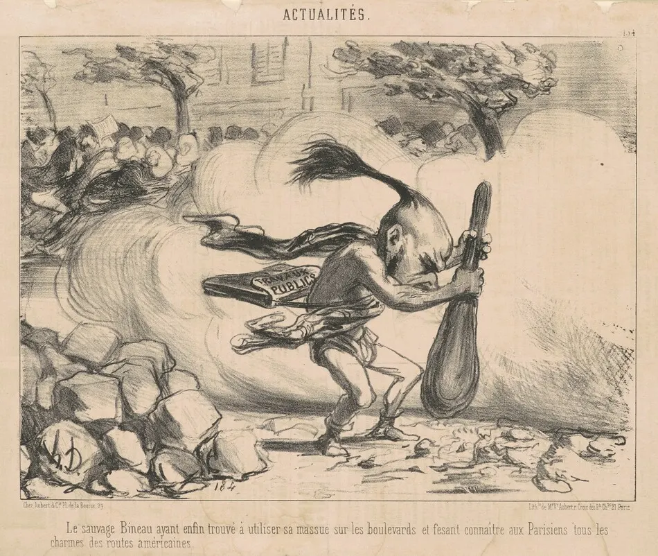 Le sauvage bineau ayant ... by Honoré Daumier