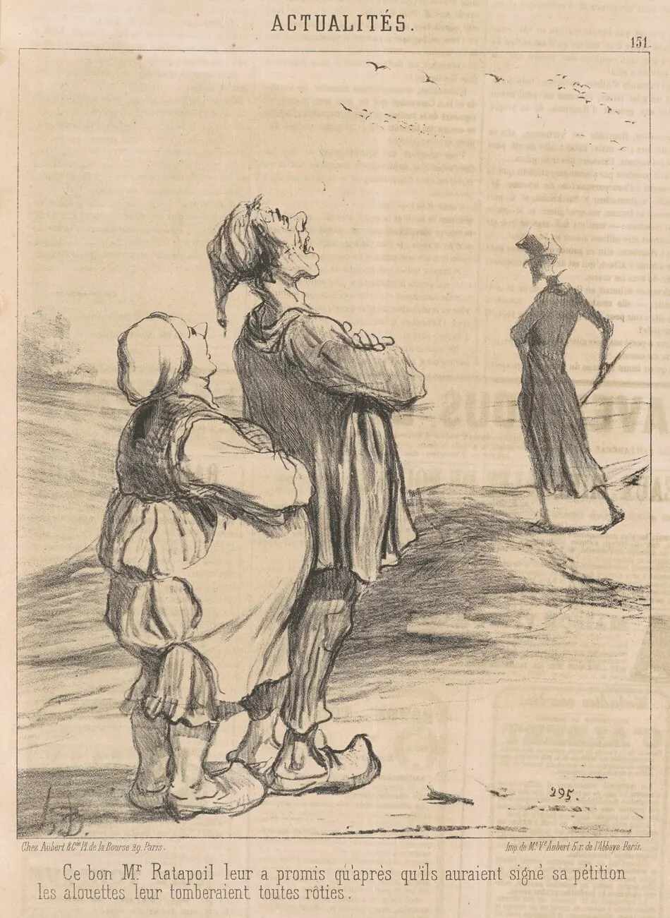 Ce bon M. Ratapoil leur a promis ... by Honoré Daumier