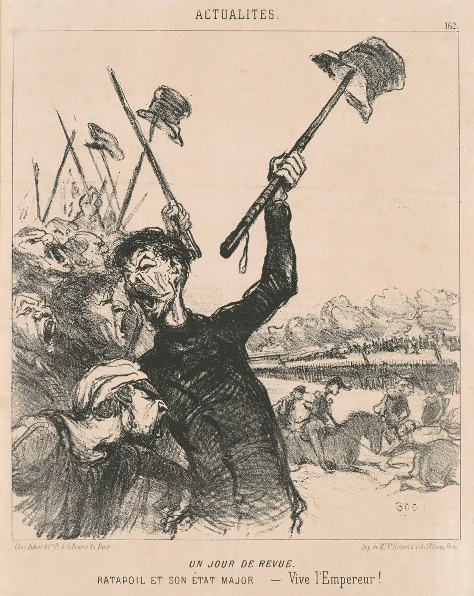 Un jour de revue by Daumier, Honoré
