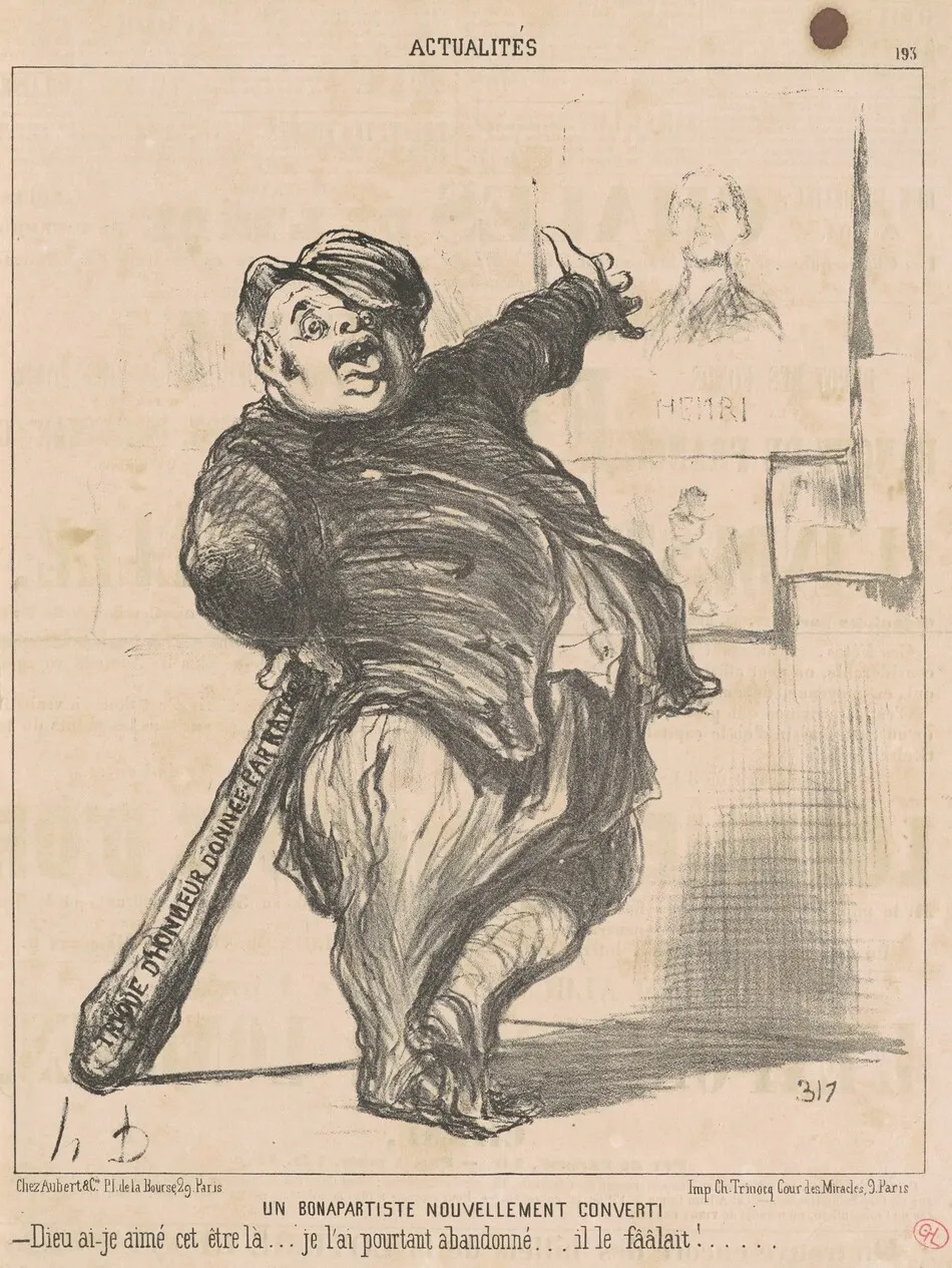 Un Bonapartiste nouvellement converti by Daumier, Honoré