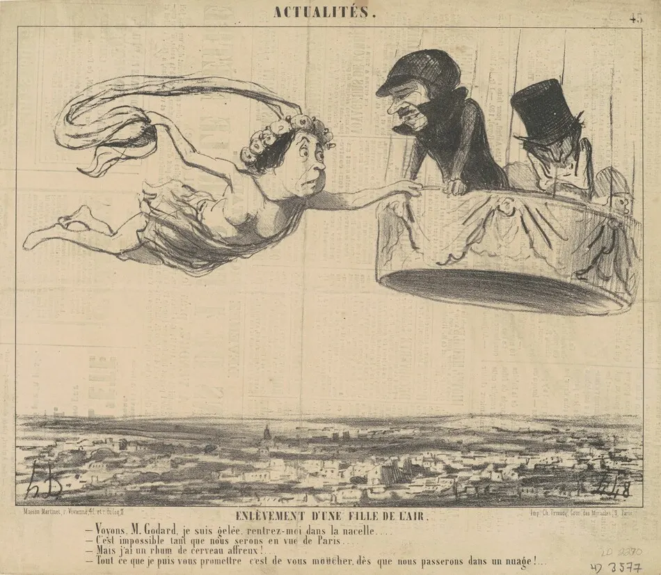 Enlèvement d'une fille de l'air by Honoré Daumier