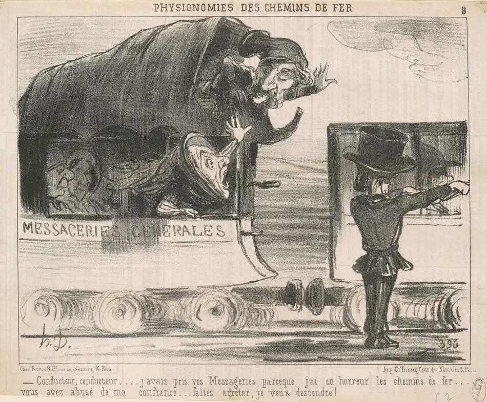 Conducteur ... j'avais pris vos messageries ... by Honoré Daumier