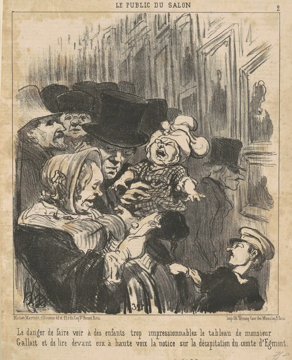 Le danger de faire voir a des enfants ... by Honoré Daumier