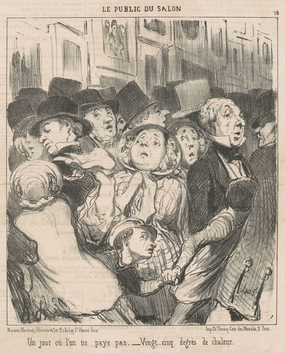 Un jour ou l'on ne paye pas by Daumier, Honoré