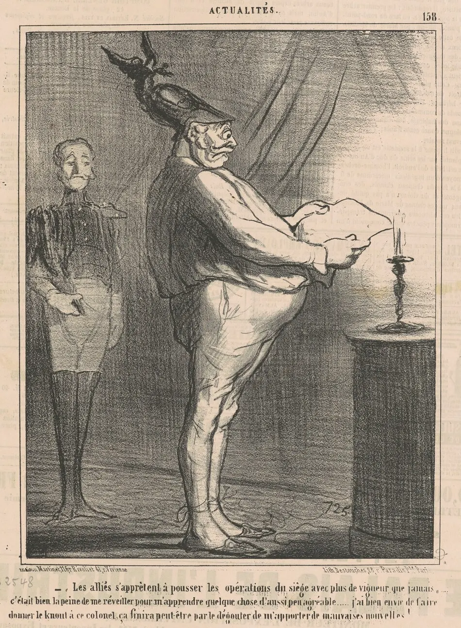 Les alliés s'appretent a pousser les opérations ... by Honoré Daumier