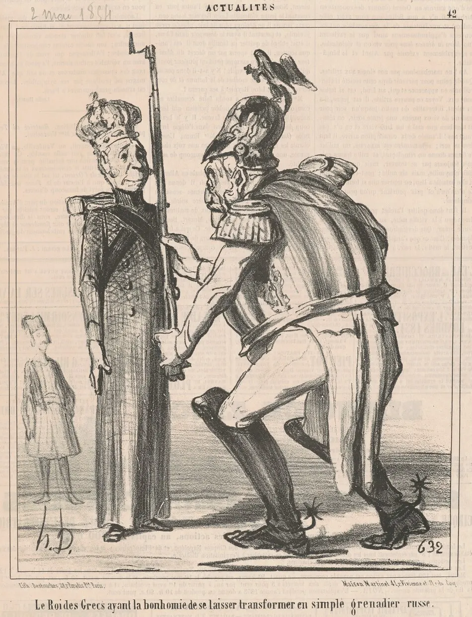 Le roi des grecs ... by Honoré Daumier
