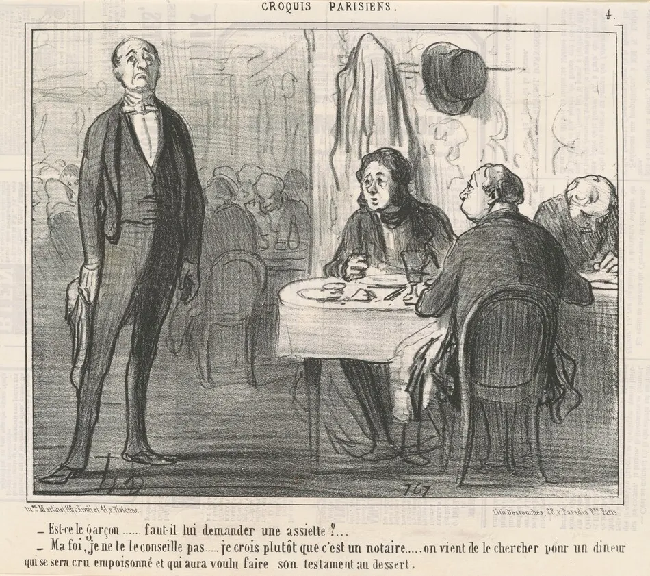 Est-ce le garçon? by Honoré Daumier