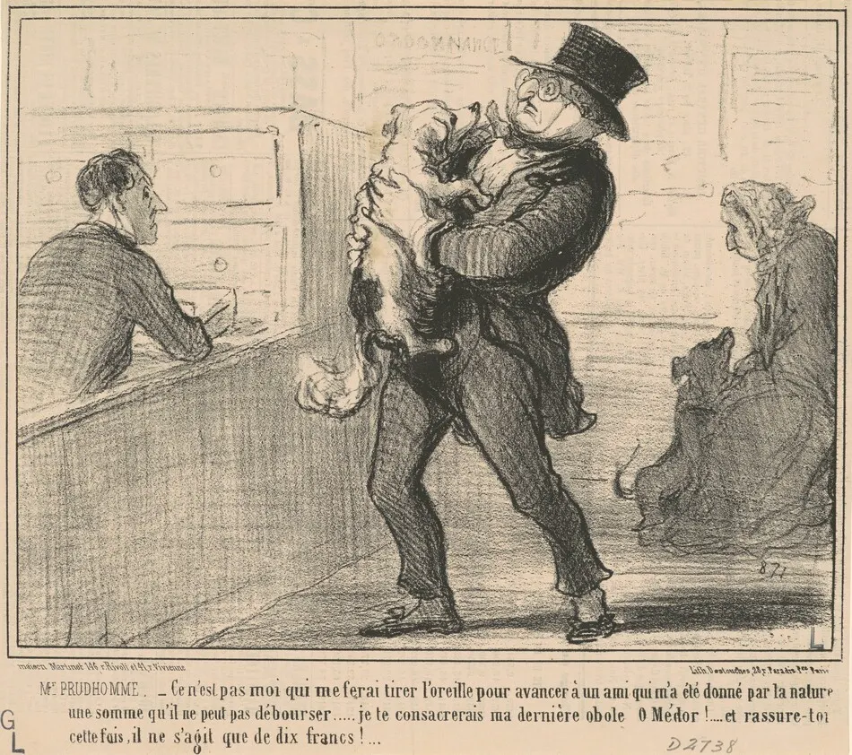 Mr Prudhomme...ce n'est pas moi qui me ferai ... by Honoré Daumier