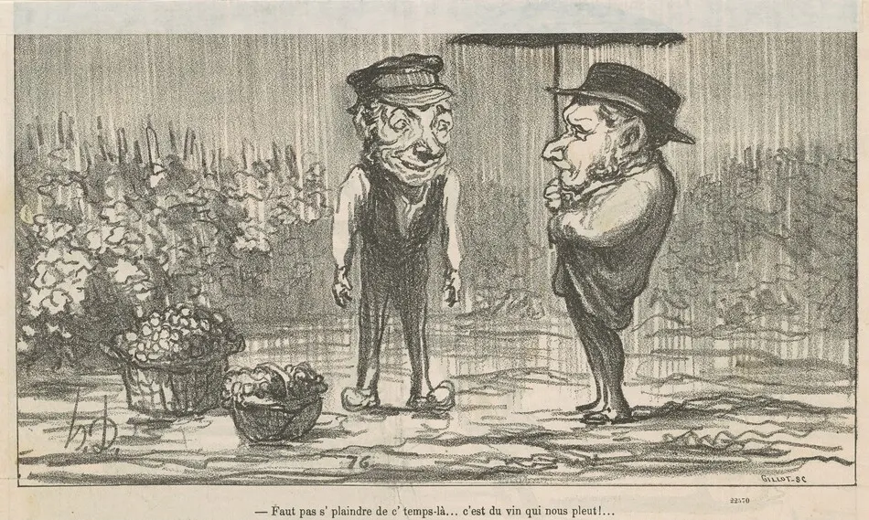 Faut pas s'plaindre de c'temps-la ... by Honoré Daumier
