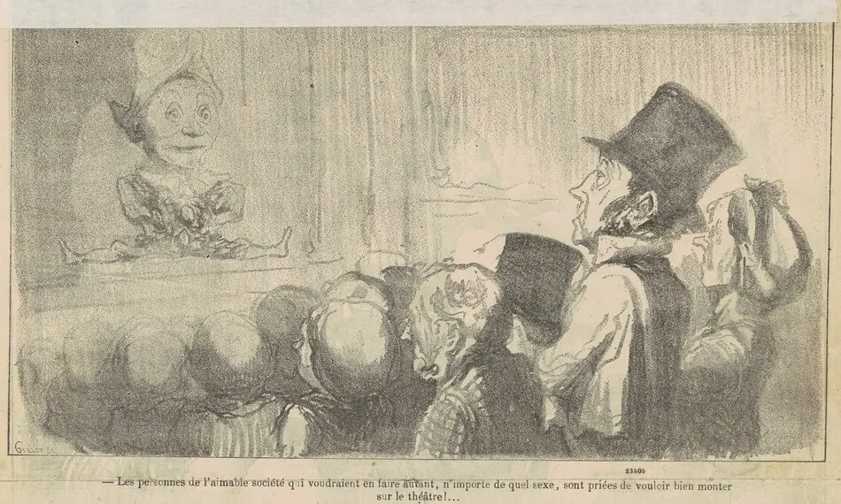 Les personnes de l'aimable société qui ... by Honoré Daumier