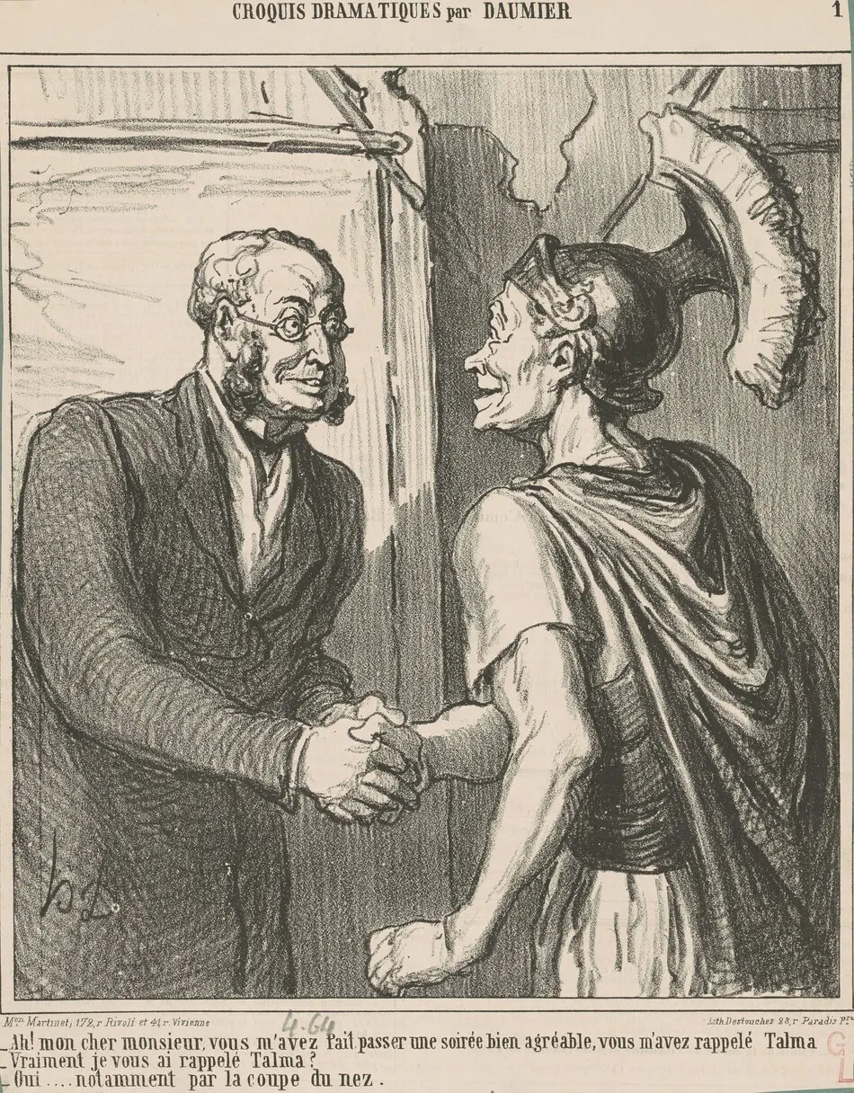 Ah! Mon cher monsieur, vous m'avez ... by Honoré Daumier