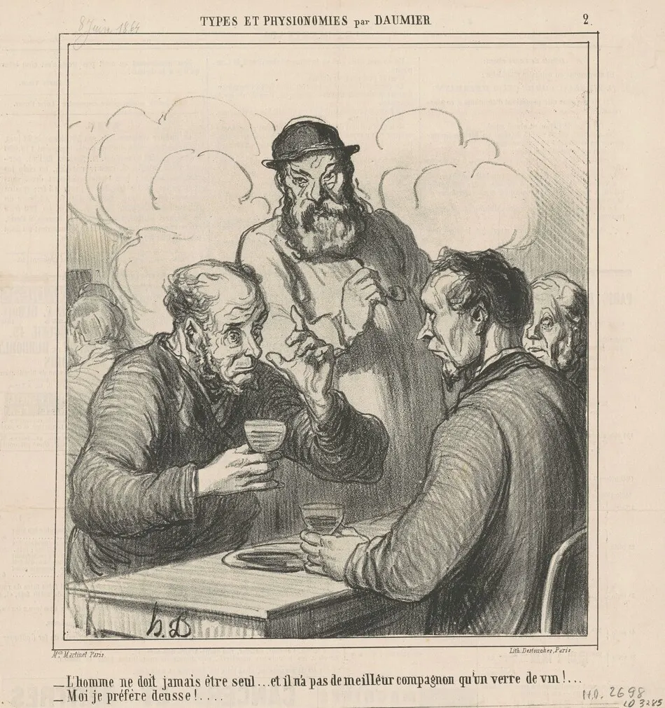Un philosophe by Daumier, Honoré