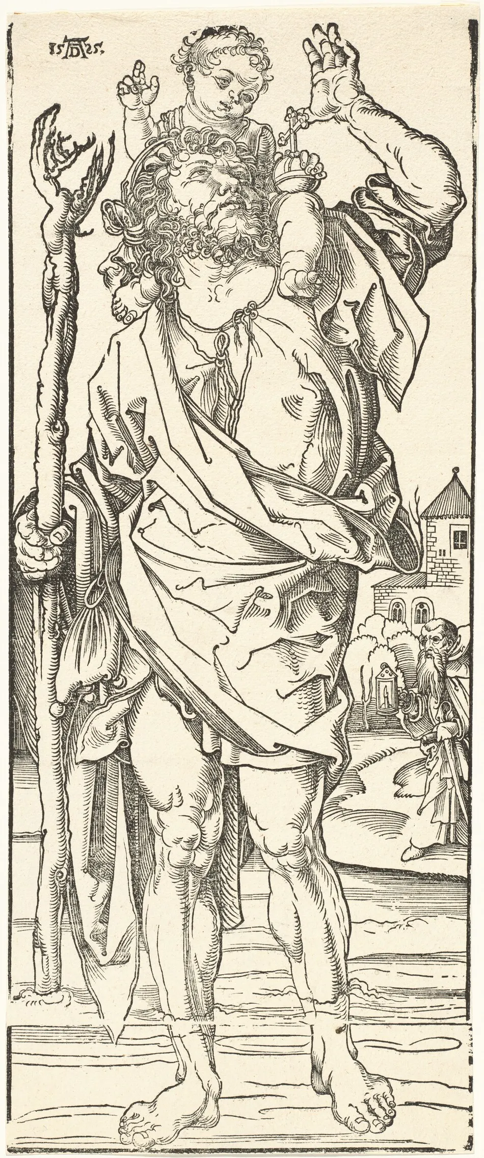 St. Christopher Carrying the Christ Child by Albrecht Dürer