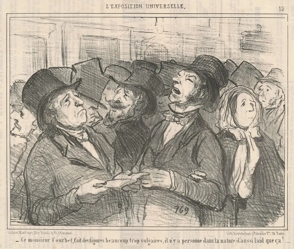 Ce monsieur Courbet... by Honoré Daumier