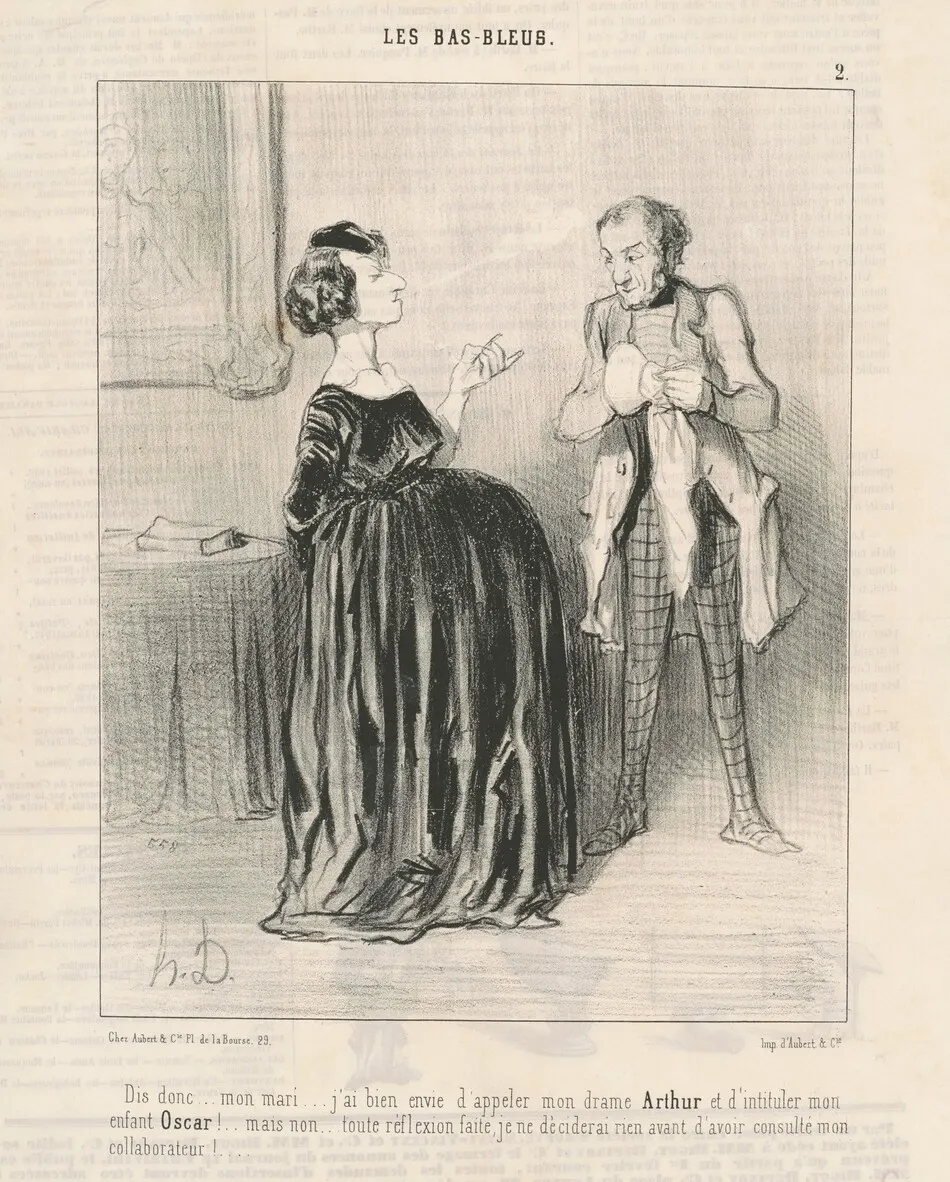 Dis donc ... mon mari ...j'ai bien envie d'appeler mon drama ... by Honoré Daumier