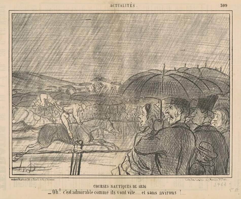 Courses nautiques de 1856 by Honoré Daumier