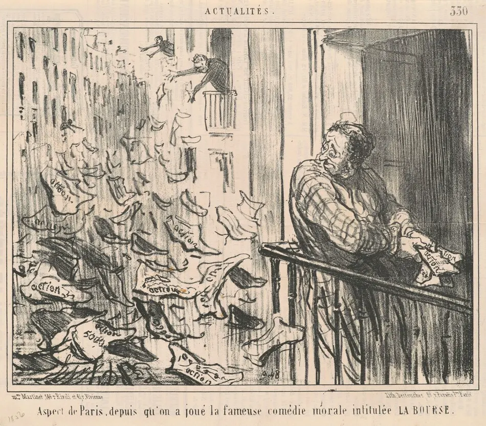 Aspect de Paris, depuis qu'on a joue... by Honoré Daumier