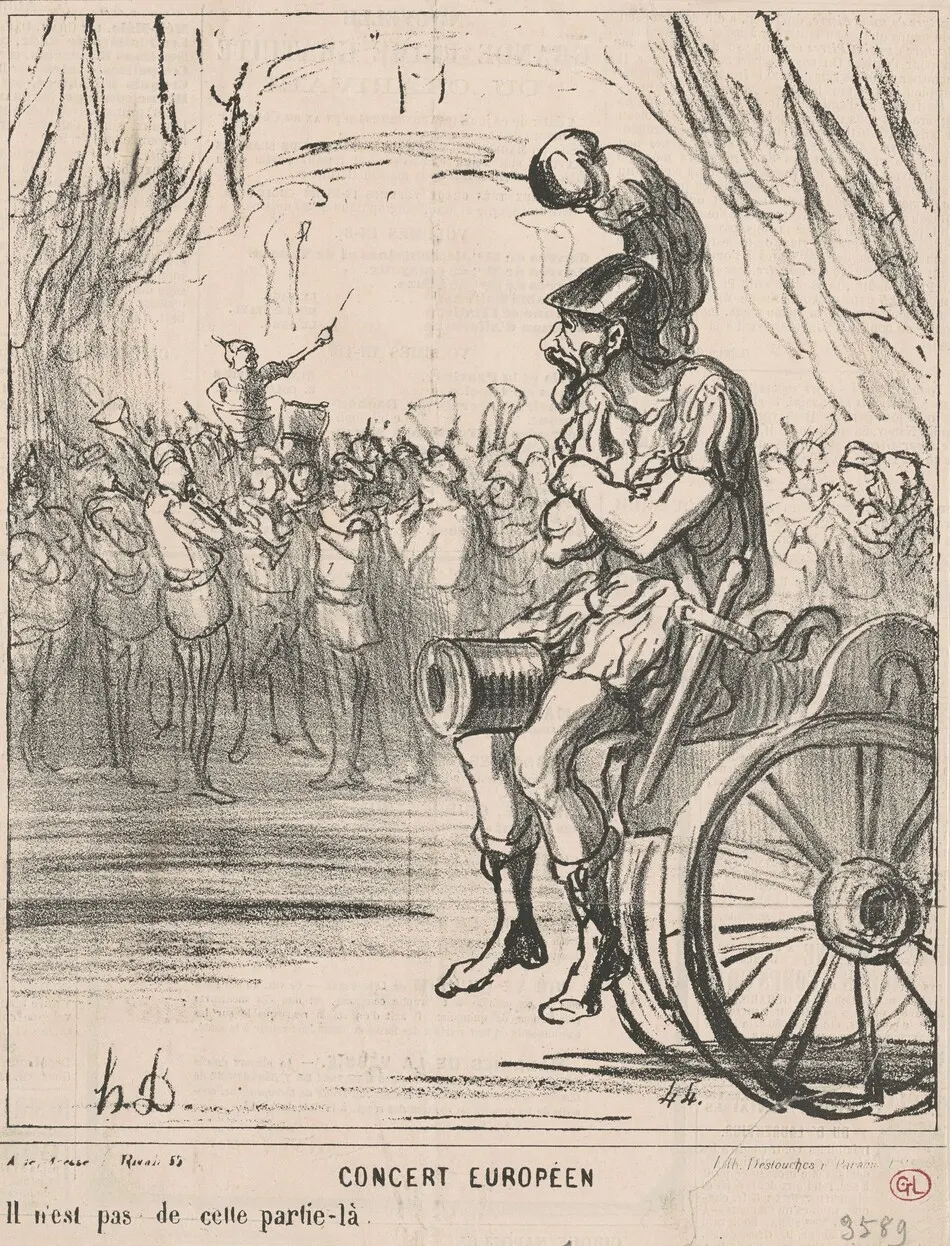 Concert européen by Honoré Daumier