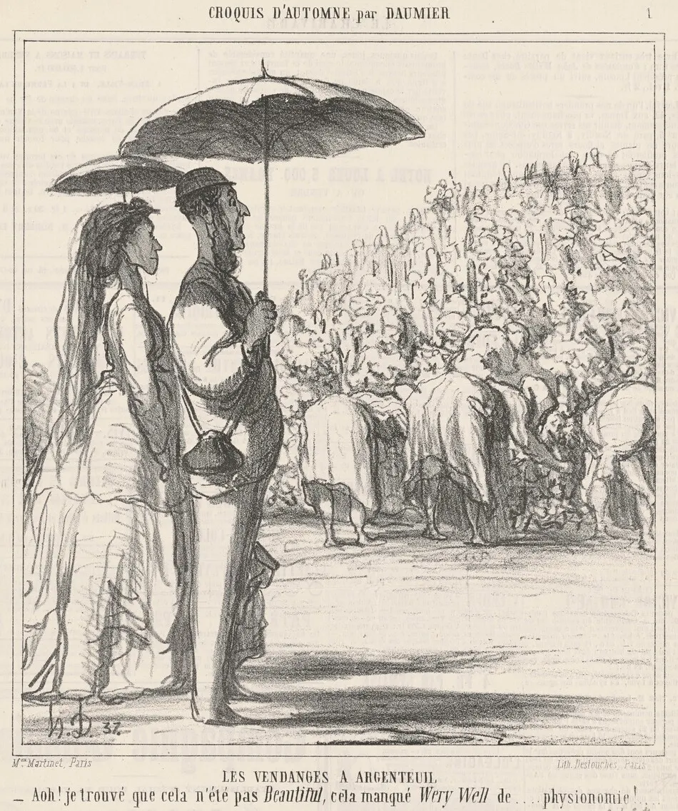 Les vendanges a Argenteuil by Honoré Daumier