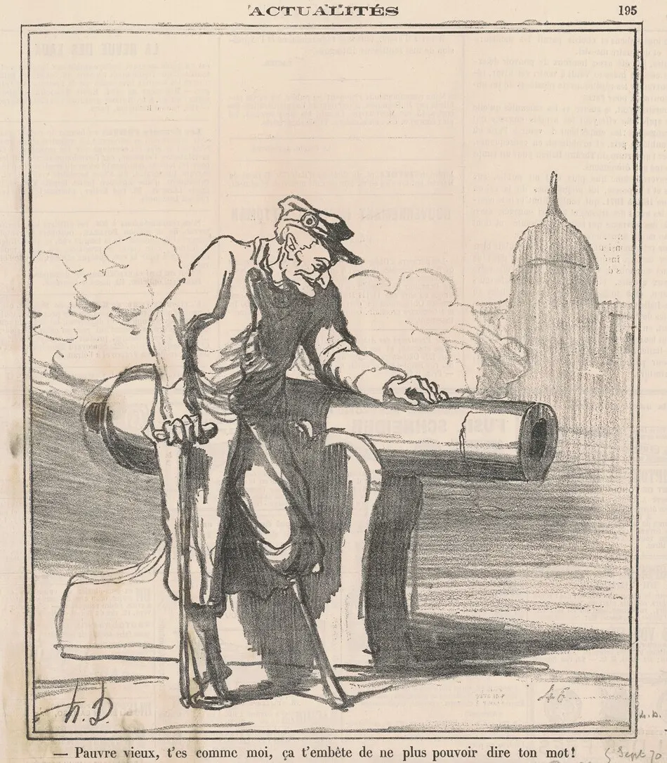 Pauvre vieux! T'es comme moi ... by Honoré Daumier