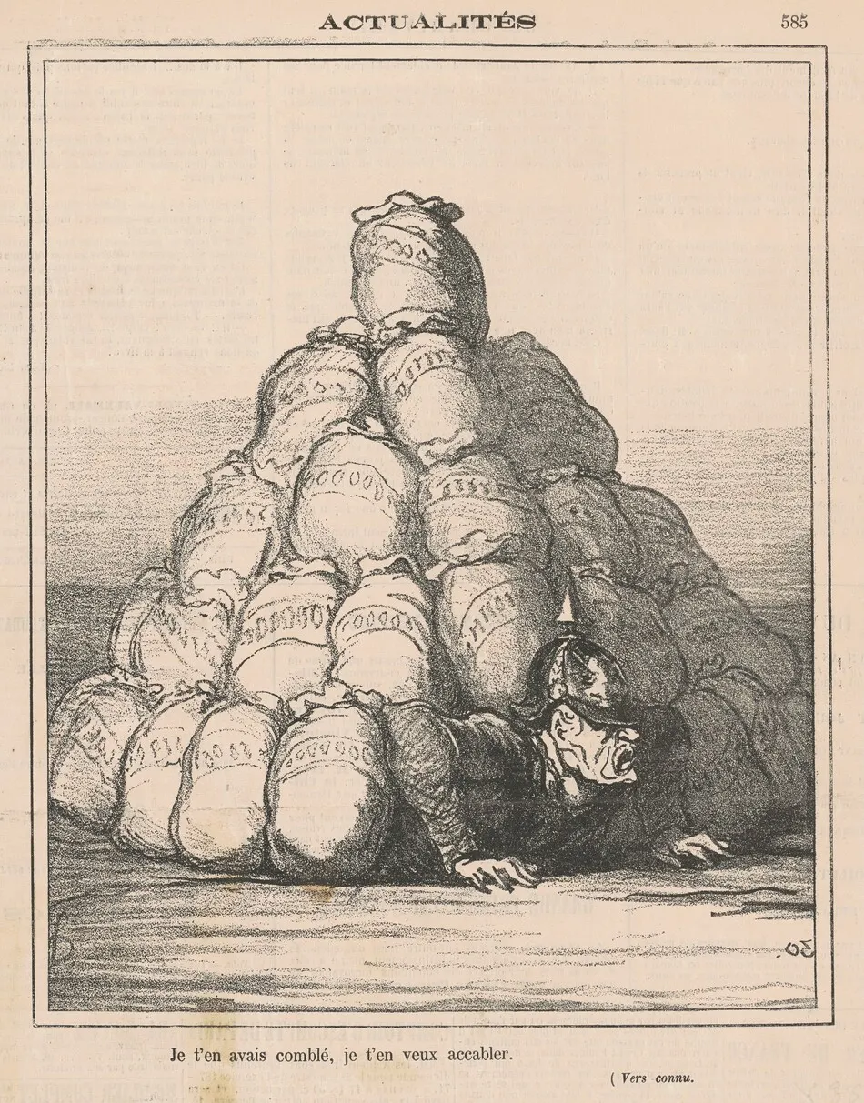 Je t'en avais comblé ... by Honoré Daumier