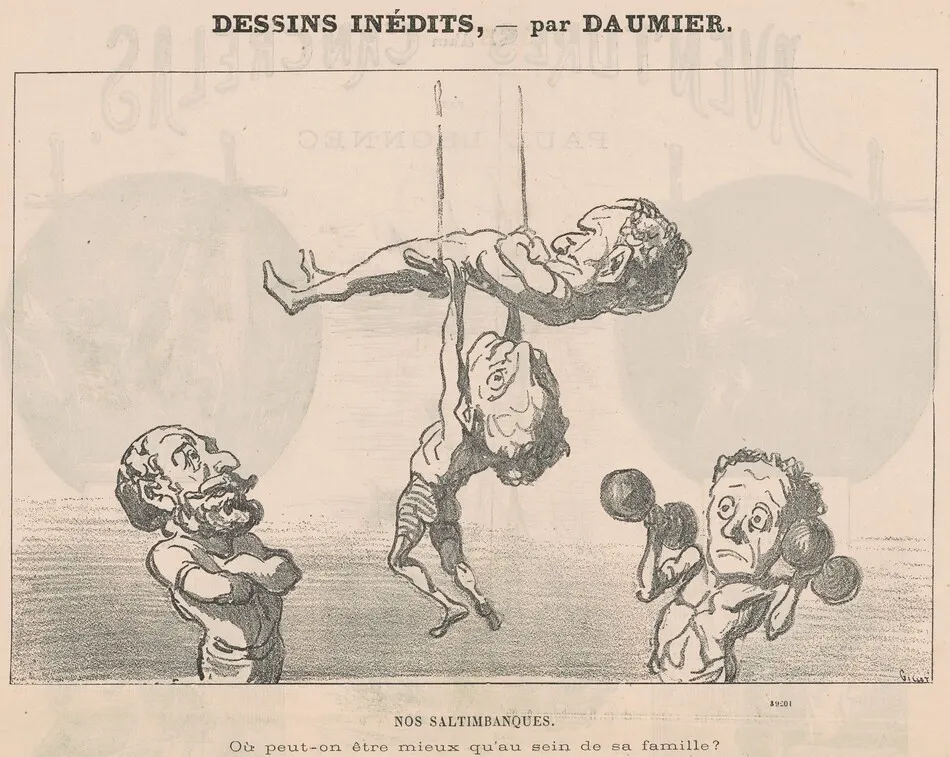 Nos saltimbanques by Honoré Daumier