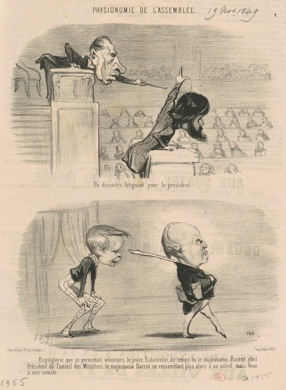 Un discours fatiguant pour le président by Daumier, Honoré