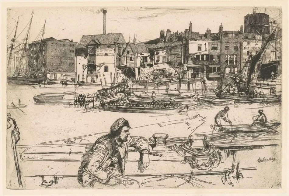 Black Lion Wharf by James McNeill Whistler