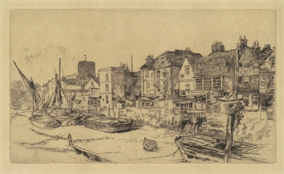 The 'Adam and Eve', Old Chelsea by James McNeill Whistler