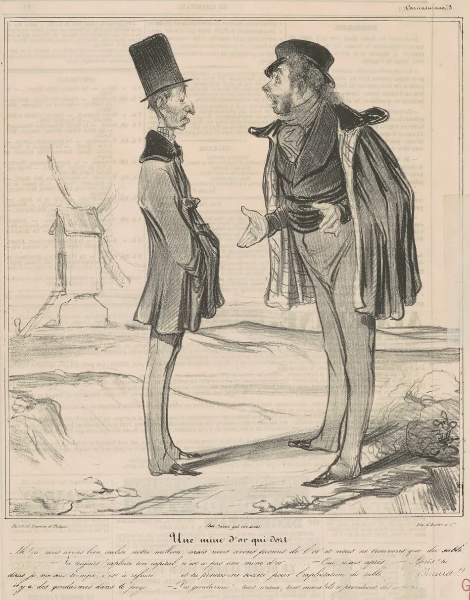 Une mine d'or qui dort by Daumier, Honoré