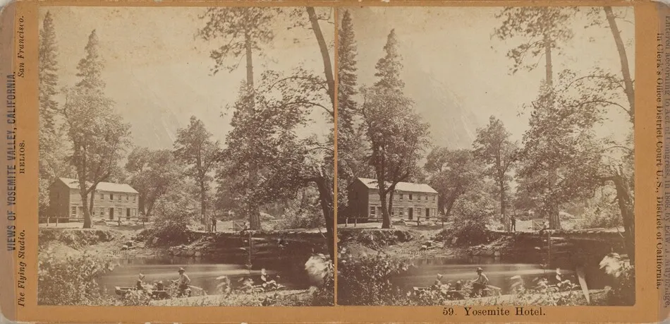 "Yosemite Hotel" by Eadweard Muybridge
