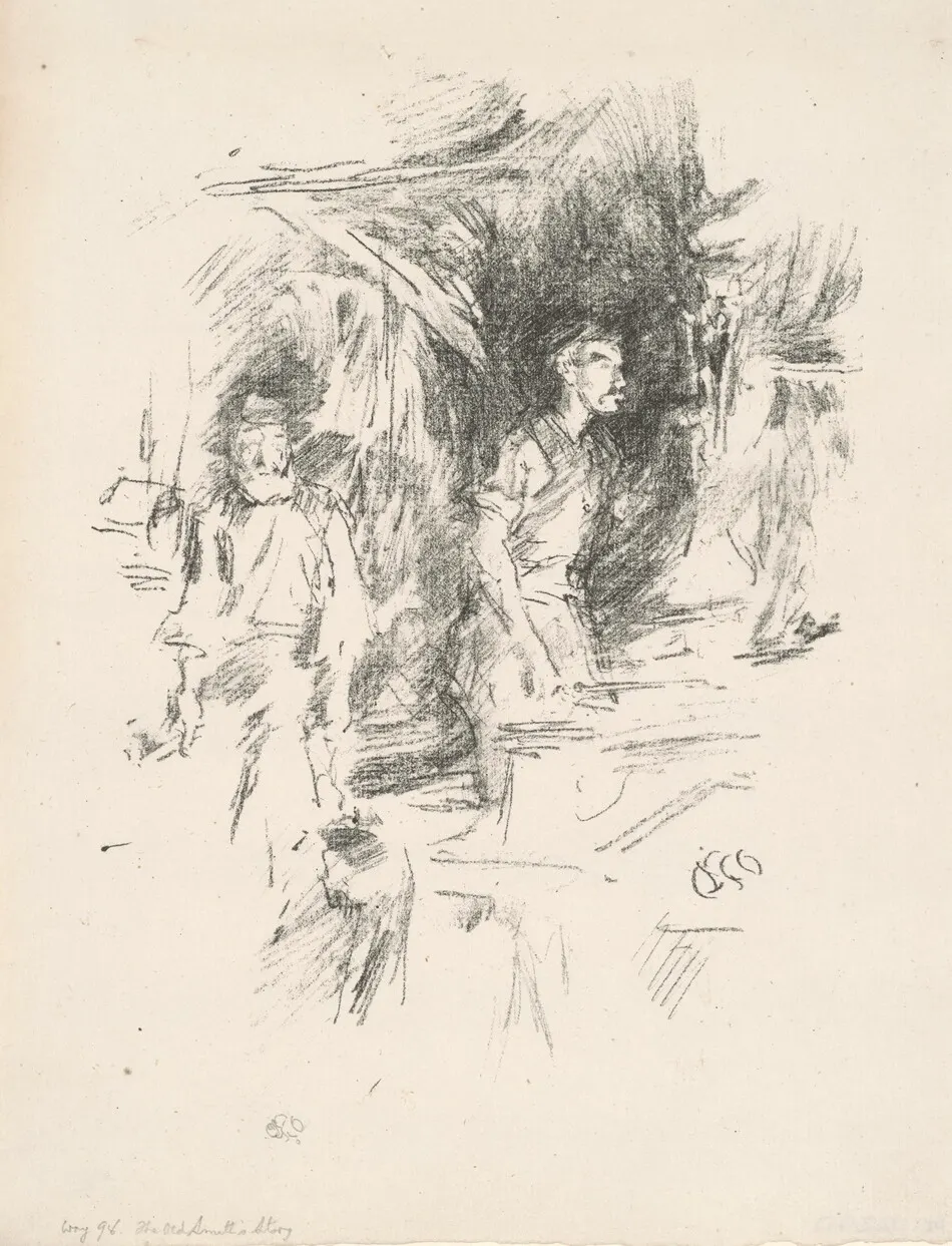 The Old Smith's Story by James McNeill Whistler
